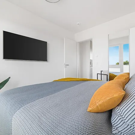 דירה Beachterracethree- Eg, Barrierearm, Meerblick, Terrasse, Kamin, Sauna