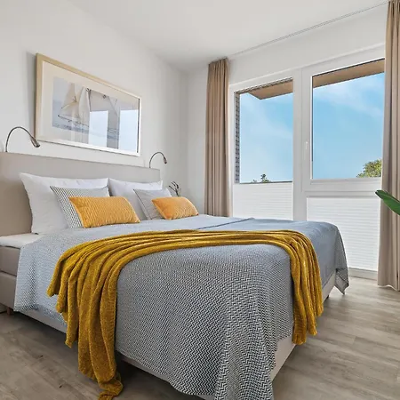 Beachterracethree- Eg, Barrierearm, Meerblick, Terrasse, Kamin, Sauna דירה