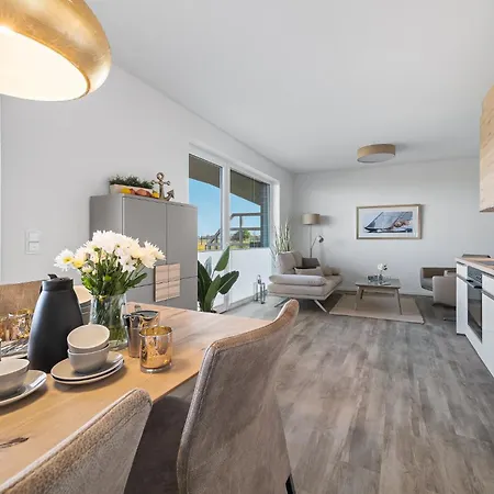 Beachterracethree- Eg, Barrierearm, Meerblick, Terrasse, Kamin, Sauna Apartment