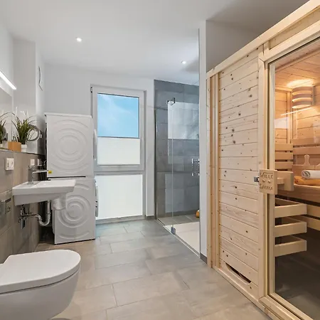 דירה Beachterracethree- Eg, Barrierearm, Meerblick, Terrasse, Kamin, Sauna