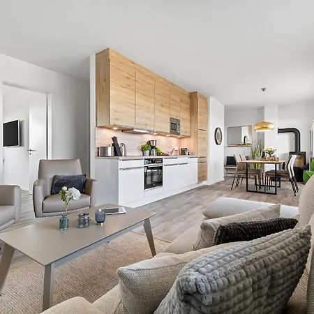 Beachterracethree- Eg, Barrierearm, Meerblick, Terrasse, Kamin, Sauna דירה אולפניץ